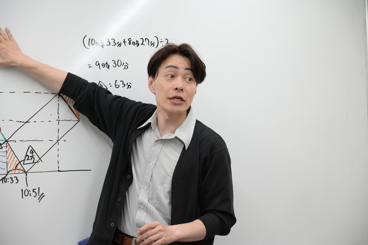 中学受験塾Act 井上先生の実写指導風景